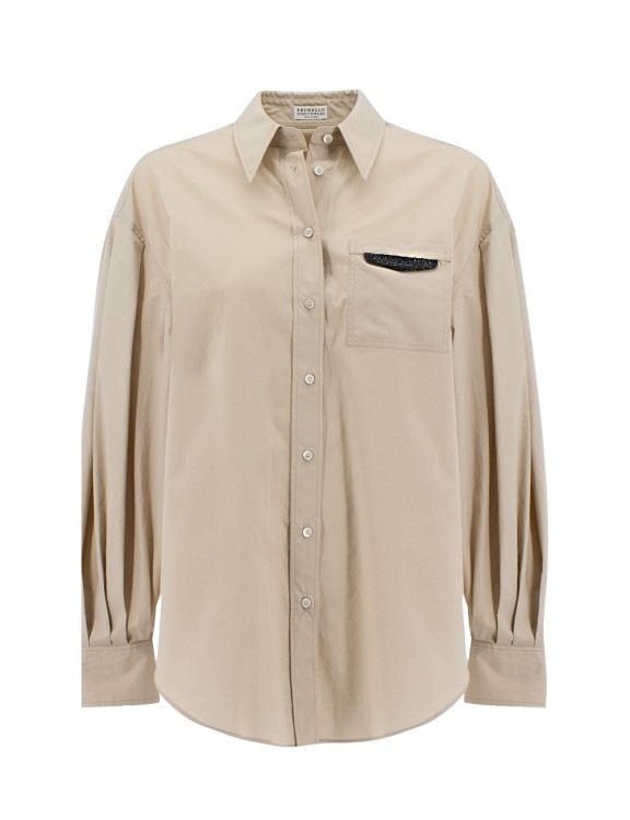 Brunello Cucinelli Blouse In Bleached Sand