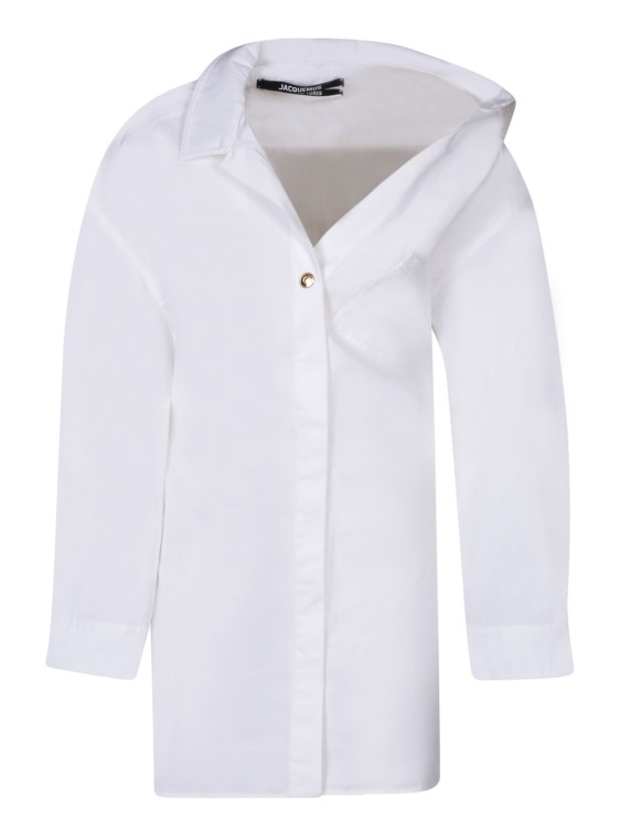 Jacquemus Cotton Mini Dress In White