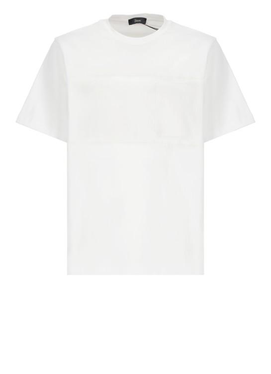 Herno White Cotton Tshirt