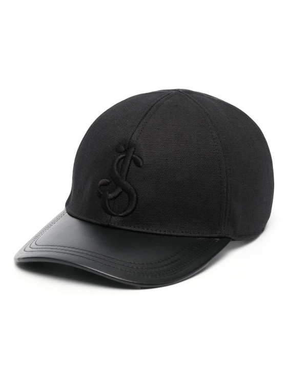 Shop Jil Sander Logo-embroidered Baseball Cap In Black