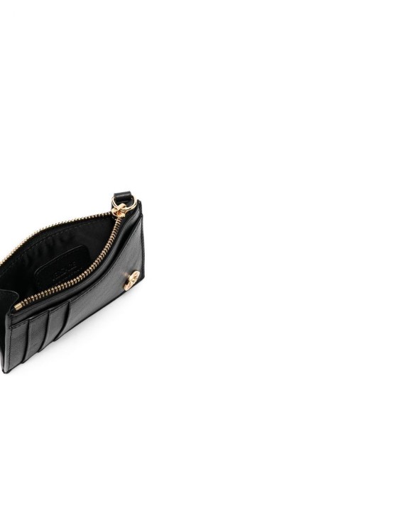 Shop Versace Small Zip-around Wallet In Black