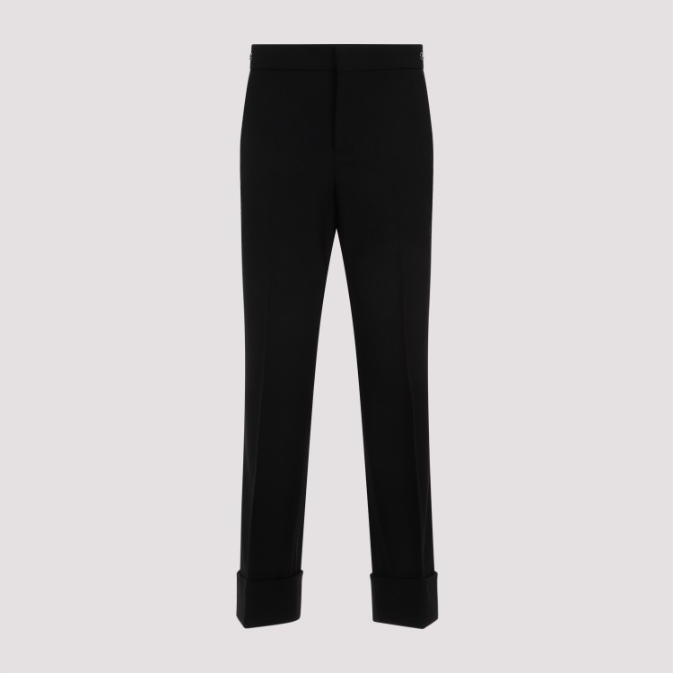 Gucci Chic Black Viscose Blend Pants For Women In Black