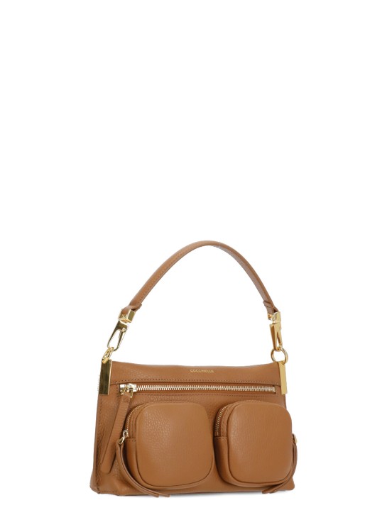 Shop Coccinelle Hyle Hand Bag In Brown