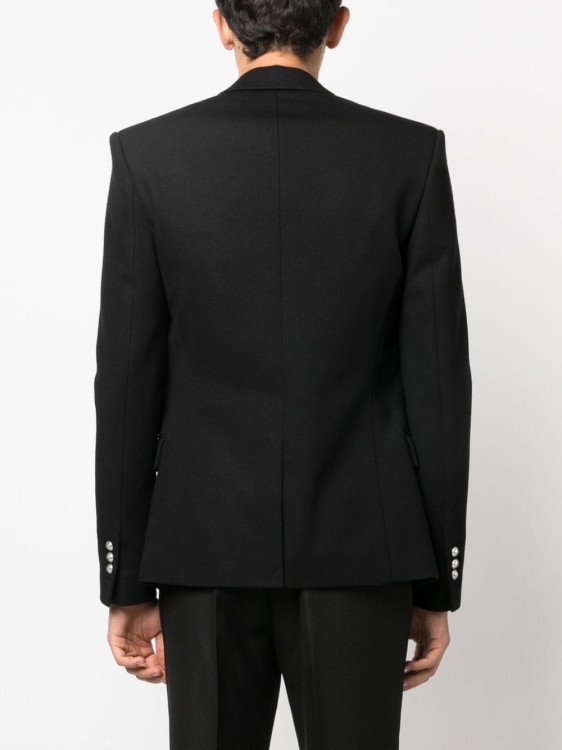 Balmain Embossed-button Detail Jacket In Black