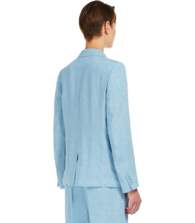 Shop Max Mara Nalut Light Blue Single-breasted Jacket