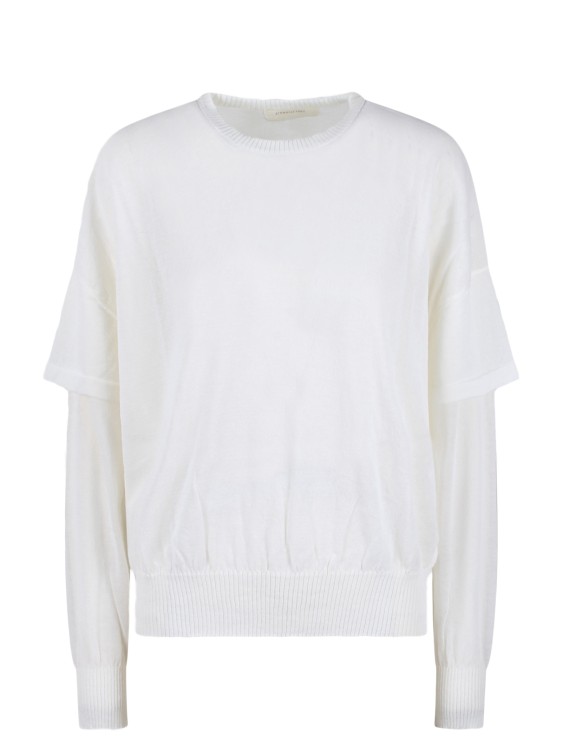 Shop Atomo Factory Long-sleeved Knit Top In White
