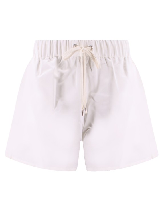 Shop Sa Su Phi White Silk Shorts