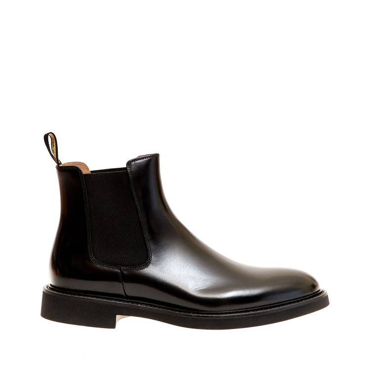 Doucal's Black Leather Beatle Boots