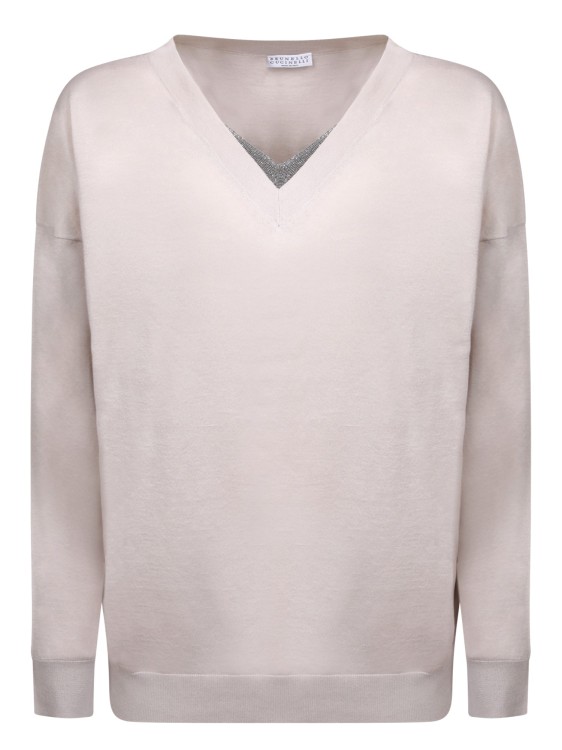 Brunello Cucinelli Cotton Sweater In White