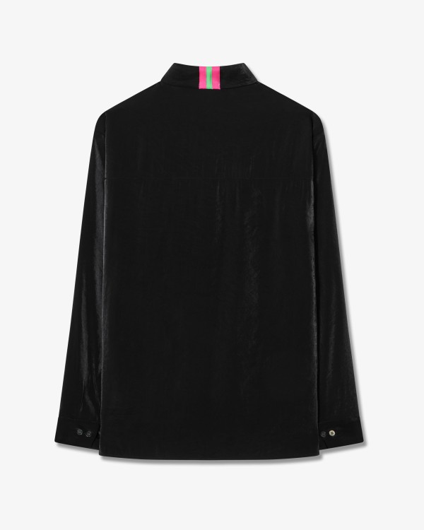 Shop Serena Bute Oversized Cuff Shirt - Black