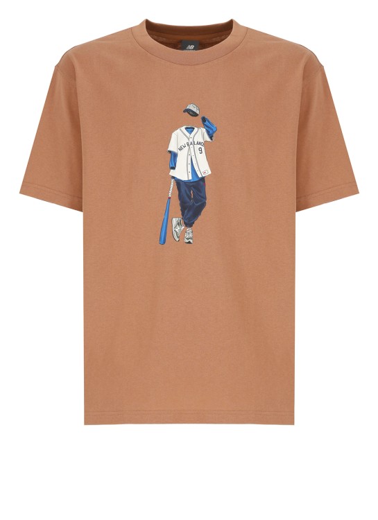 Shop New Balance Athletics Basketball T-shirt In Brown