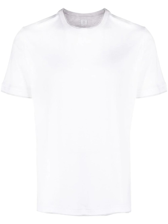 Shop Eleventy White Crew Neck T-shirt