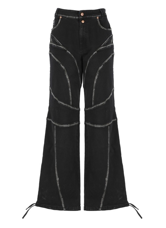 Shop Versace Jeans Couture Cargo Jeans In Black