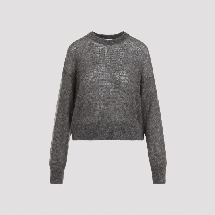 Brunello Cucinelli Women's Mohair Lame Sweater In Grey