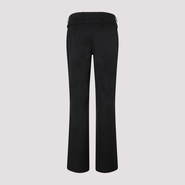 Shop Jacquemus Black Virgin Wool Disgreghi Pants