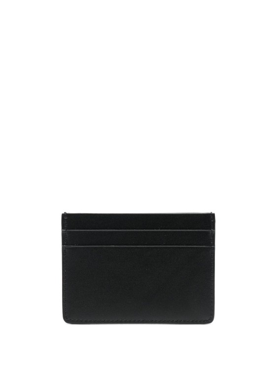 Shop Jil Sander Logo-print Leather Cardholder In Black