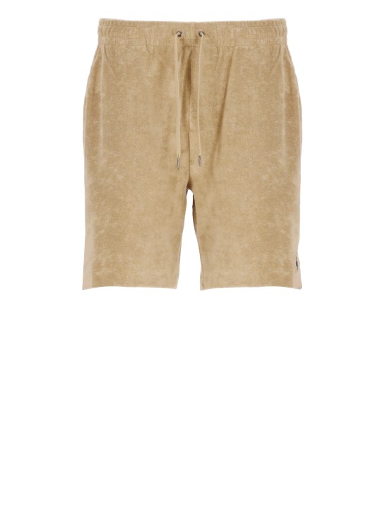 Polo Ralph Lauren Terry Cloth Bermuda Shorts In Brown