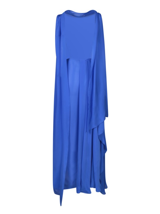 Shop Givenchy Drapared Dress In Blue