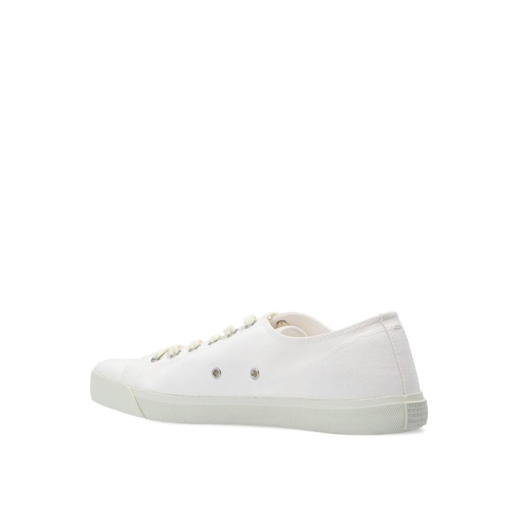 Shop Maison Margiela White Lace-up Sneakers