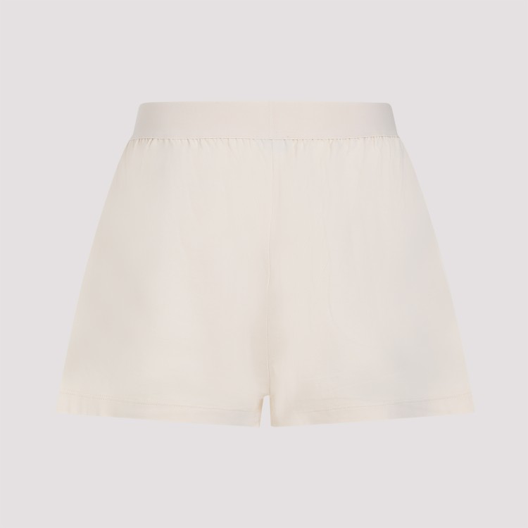 Shop Fear Of God Cream Cotton Loungewear Shorts In Neutrals