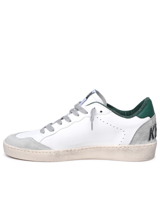 Shop Golden Goose White Leather Sneakers