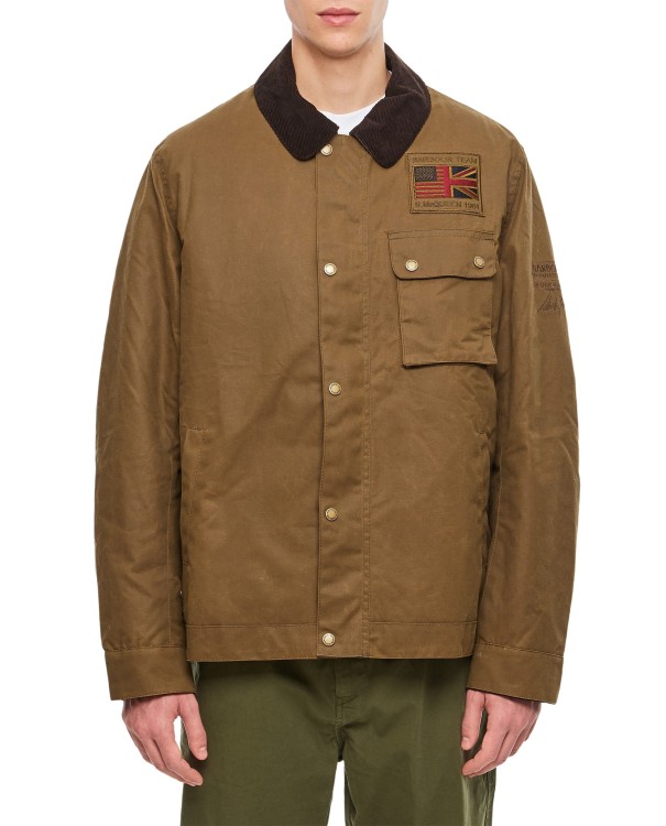 Barbour Workers Wax Jacket In Brown