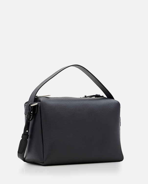 Shop Hogan Black Single Fixed Handle Bag
