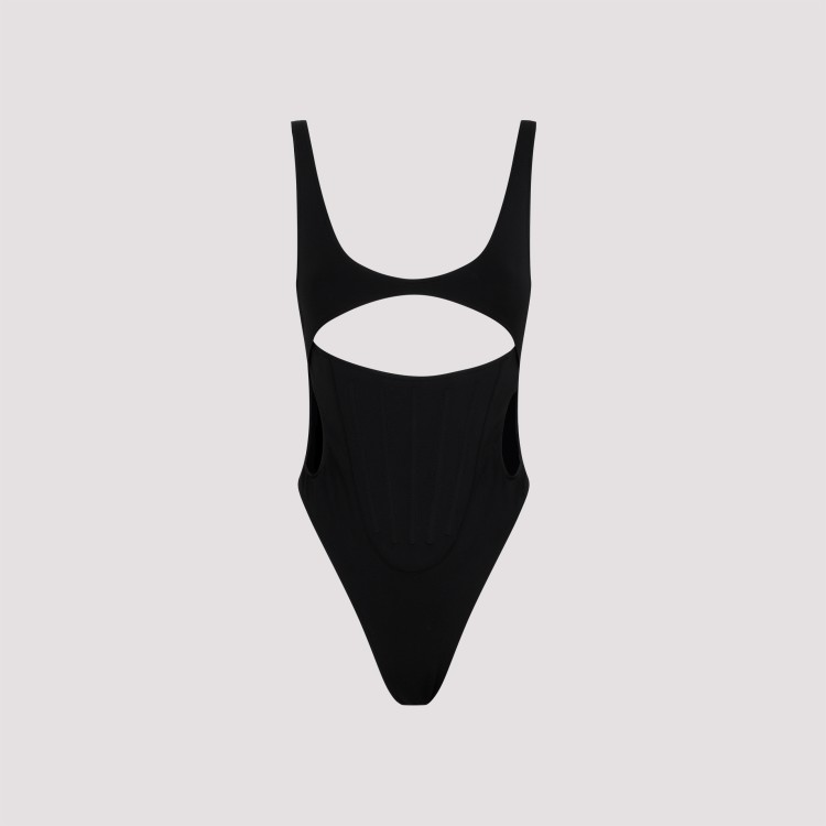 MUGLER MUGLER BLACK SWIMSUIT 