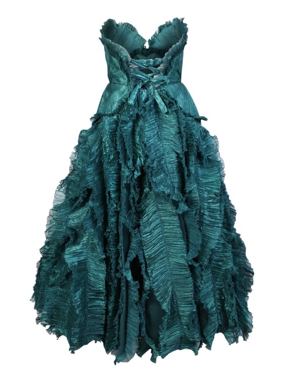 Shop Maria Lucia Hohan Teal Lunara Dress In Blue