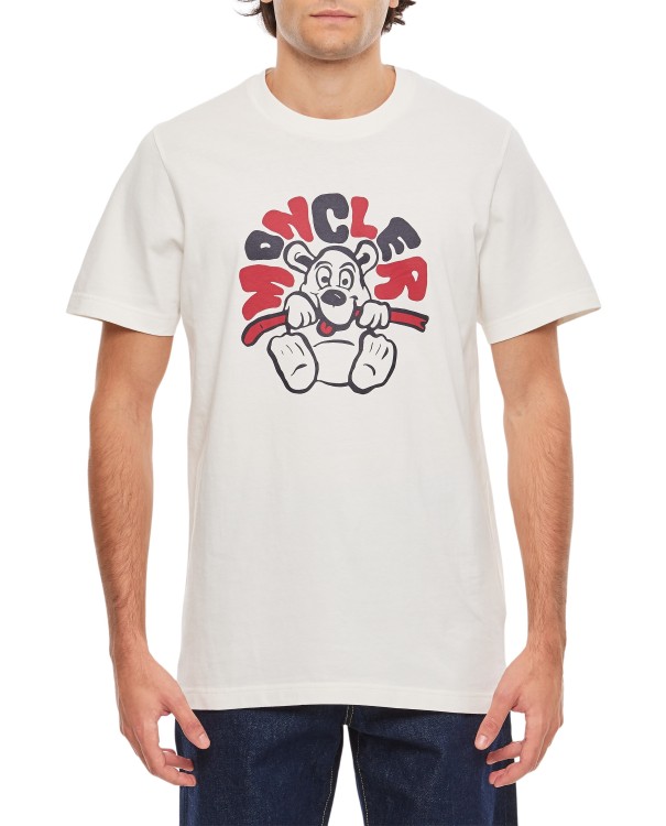Shop Moncler T-shirt Logo In White