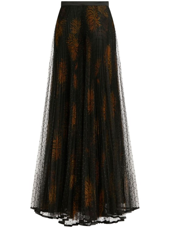 Etro Black Dahlia Maxi Skirt