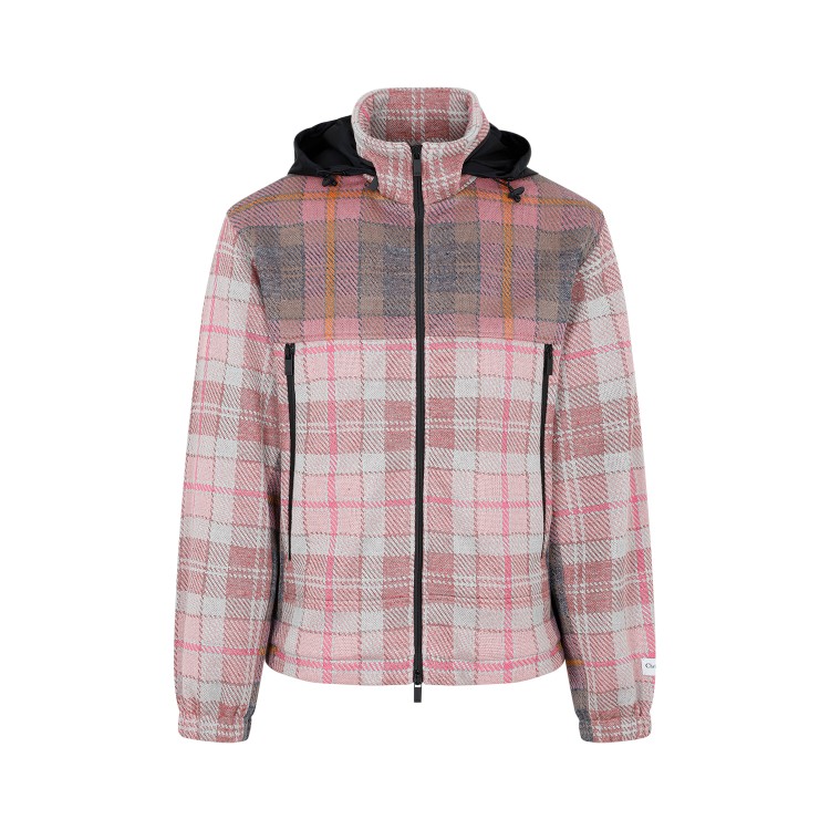 Shop Dior Pink Checked Jacket