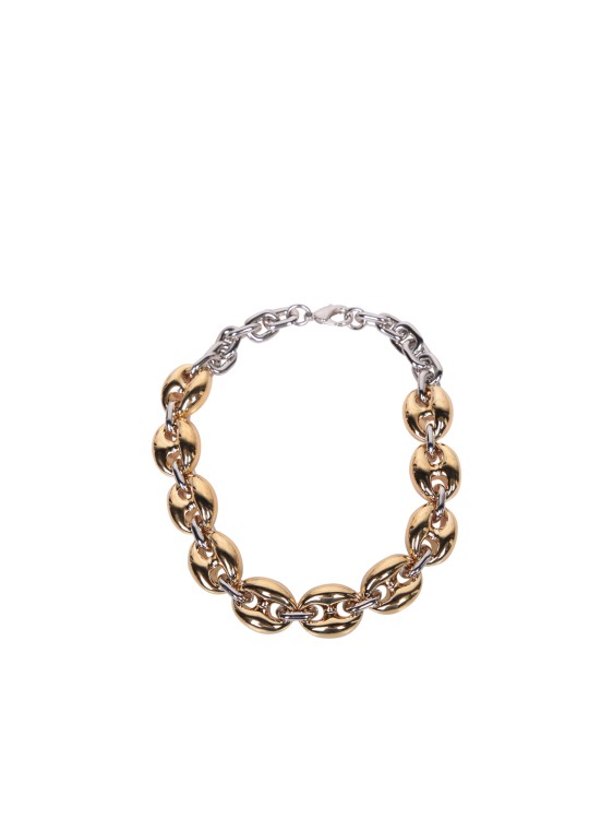 Paco Rabanne Eight Chunky Gold/silver Necklace In Not Applicable