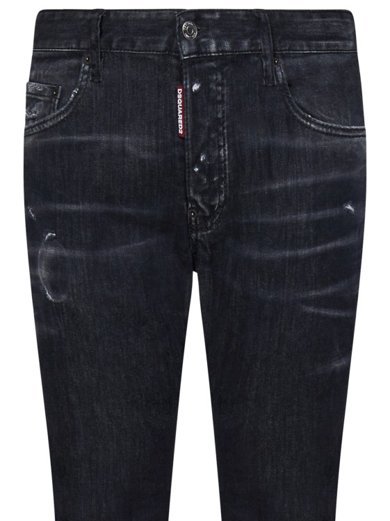 Shop Dsquared2 Black Slim Fit Jeans
