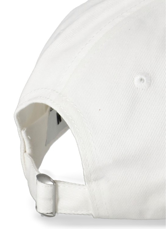 Shop Msgm Baseball Cap With Logo In White
