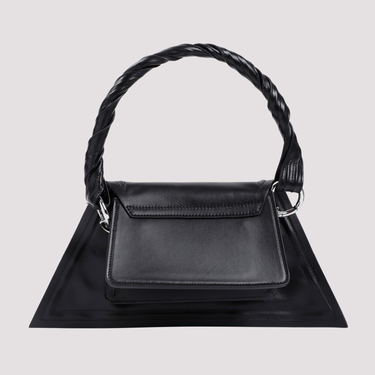 Shop Y/project Mini Wire Black Cow Leather Handbag