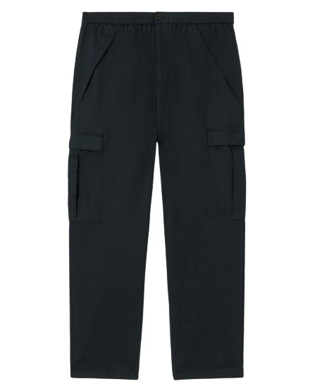 BURBERRY COTTON CARGO TROUSERS NAVY,8064055
