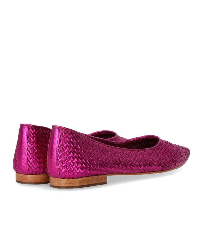Shop Strategia Liya Fuchsia Ballet Flat Shoe In Pink