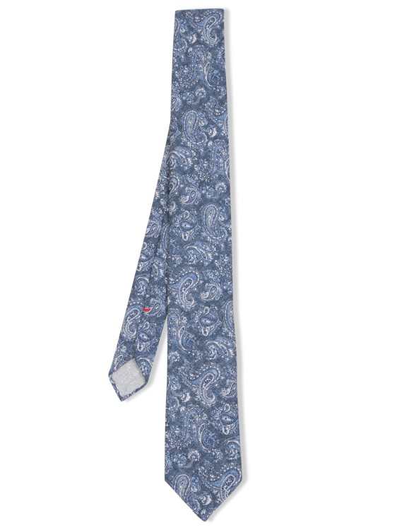 Dell'oglio Light Blue/multicoloured Silk Blend Tie