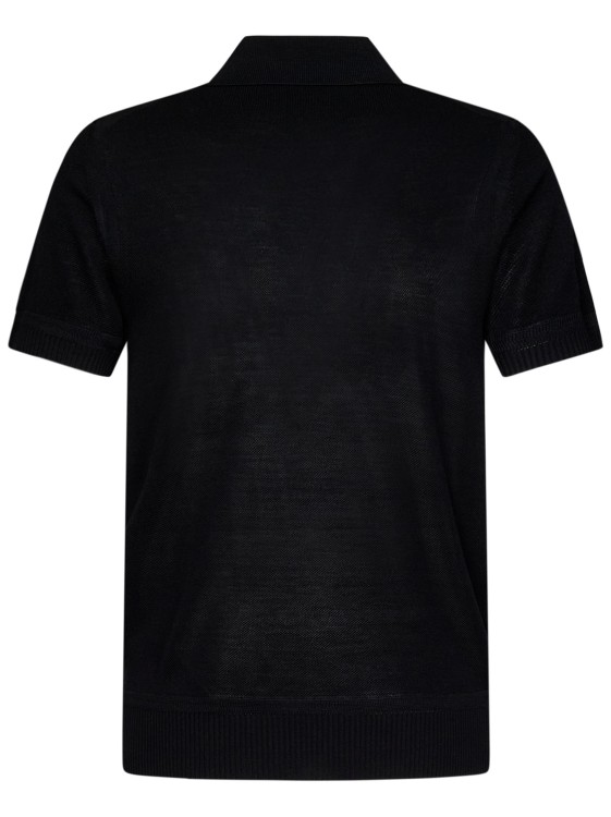 Shop Tom Ford Black Short-sleeved Polo Shirt