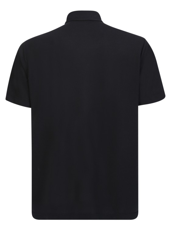 Shop Zanone Black Polo Shirt