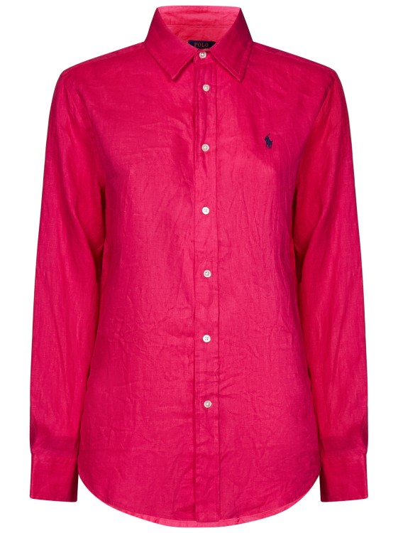 Shop Polo Ralph Lauren Fuchsia Relaxed-fit Shirt In Pink
