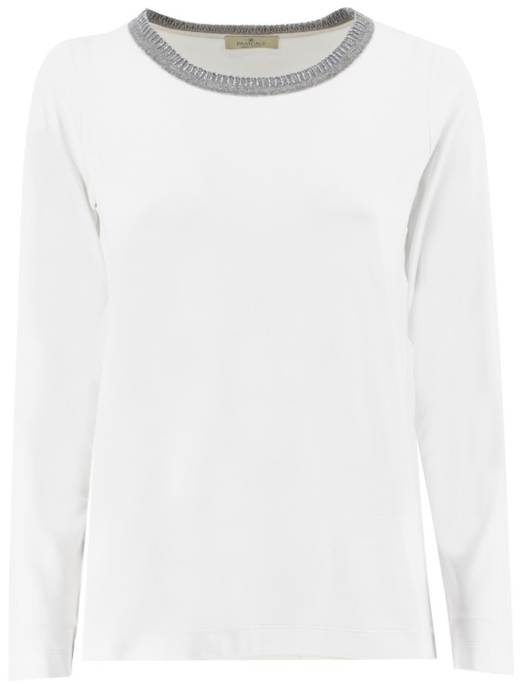 Panicale White Lapis Sweater
