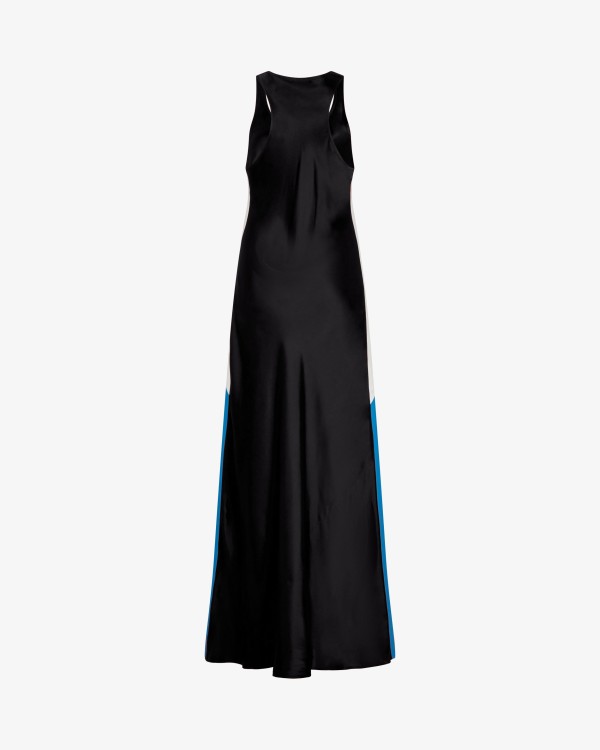Shop Serena Bute Satin Racer Tank Dress - Black
