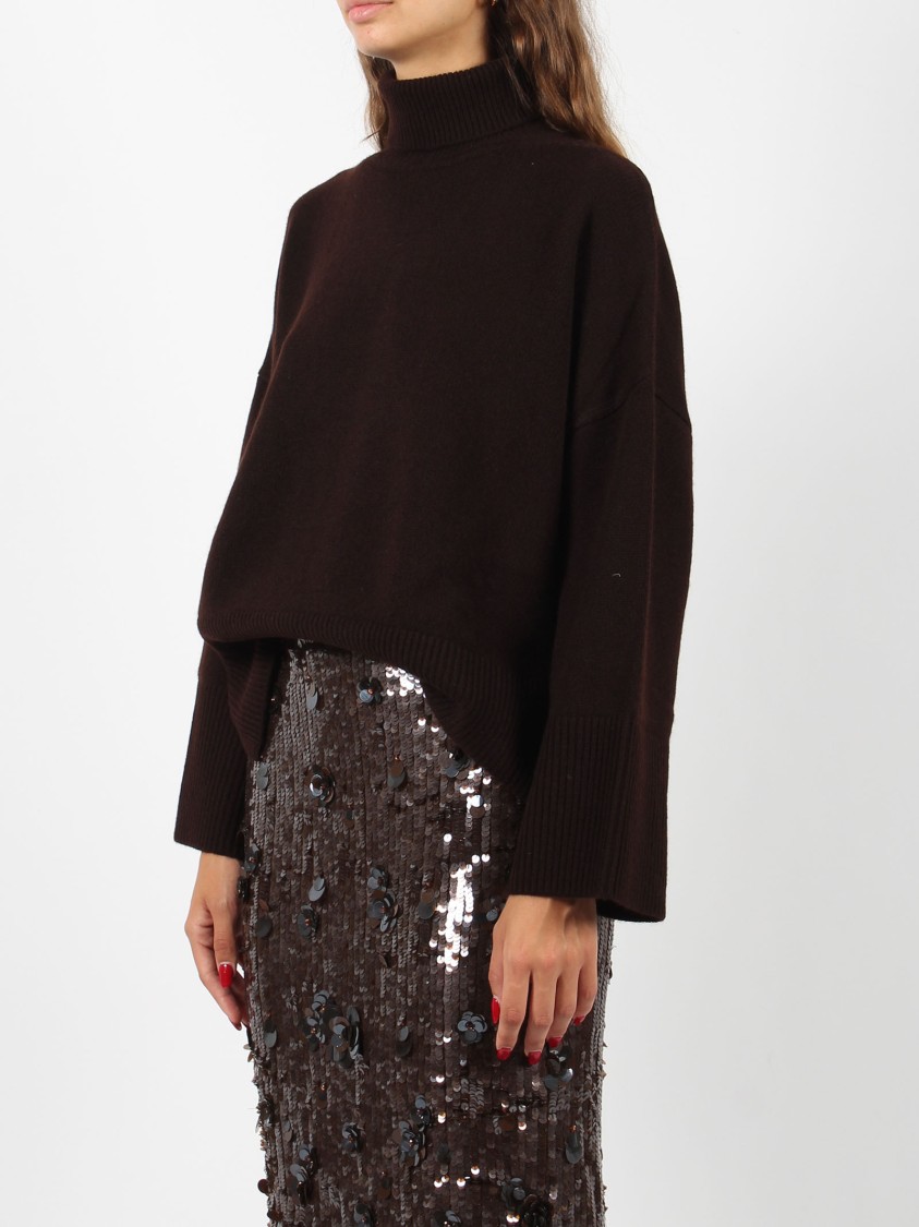 Shop Be You Turtle Neck Sweater In Brown