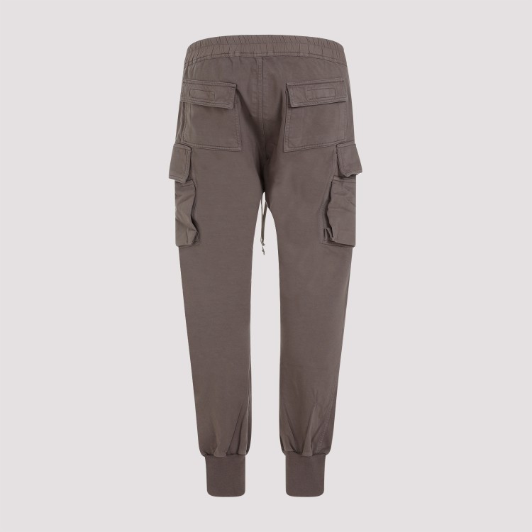 Shop Rick Owens Drkshdw Mastodon Cut Dust Cotton Pants In Grey