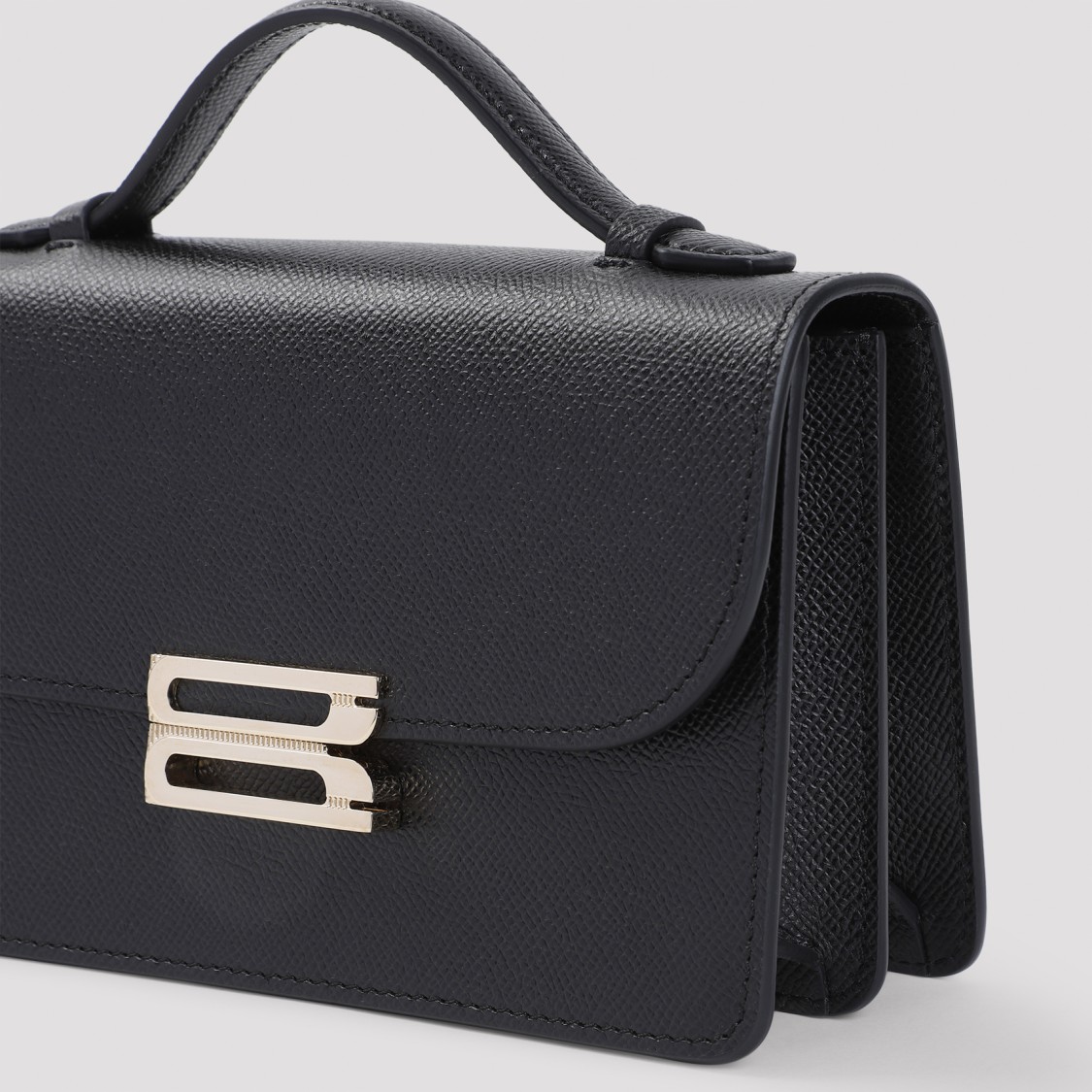 Victoria Beckham Structured Shoulder Bag With Elegant Hardware In Black