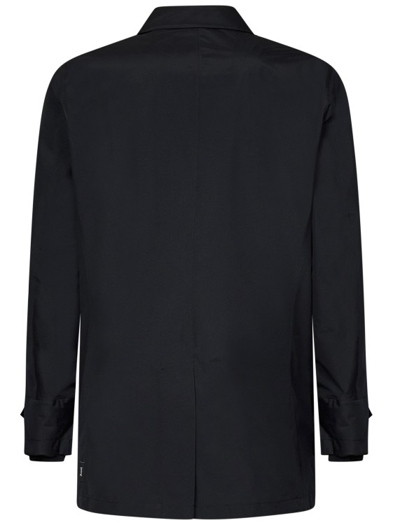Shop Herno Laminated Fabric Raincoat In Black