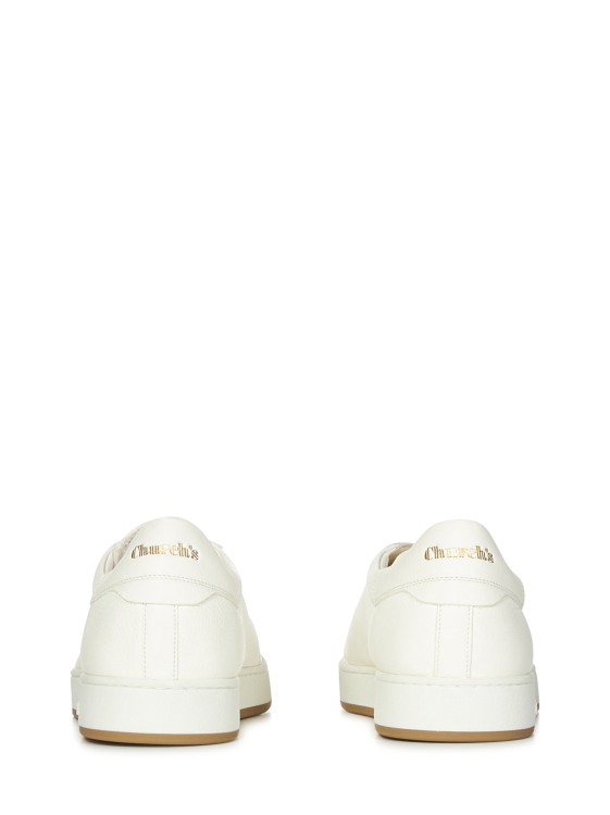 Shop Church's Ivory Ultra-soft Deerskin Largs Sneakers In White
