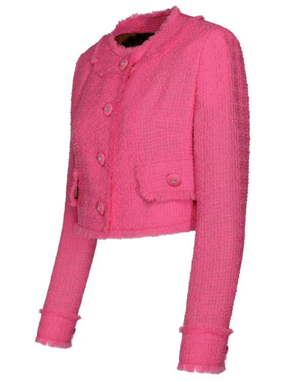 Shop Dolce & Gabbana Pink Wool Jacket